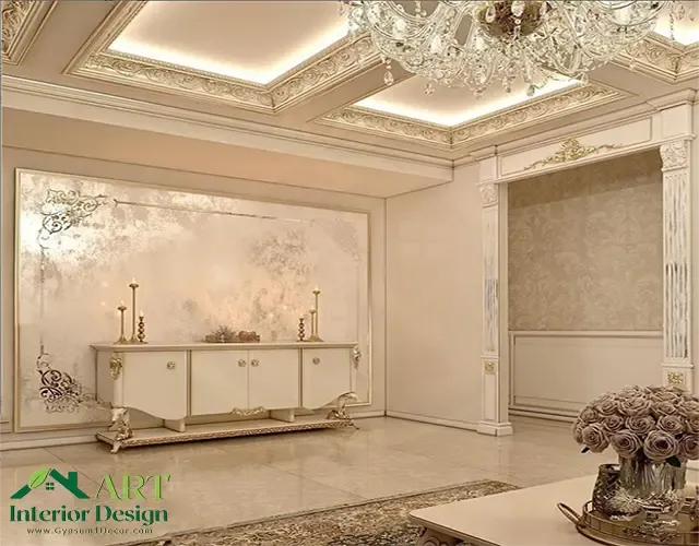 ceilings in the reception